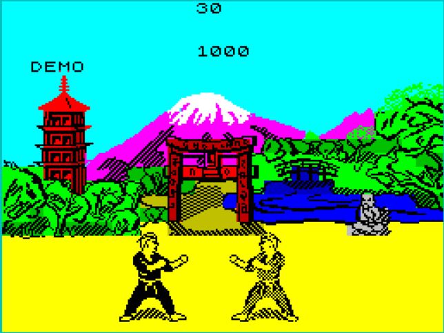 The Way of the Exploding Fist - ZX Spectrum game screenshot (1985) by Melbourne House